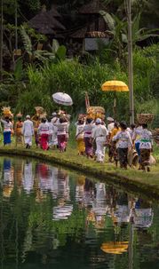 The Balinese Hindu Prepare for the Victory on The Galungan Day