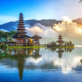 The Exotic of Ulun Danu Bratan Temple