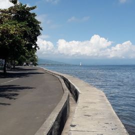 Penimbangan Beach, Soothing Composition of Water and Rice Field Areas