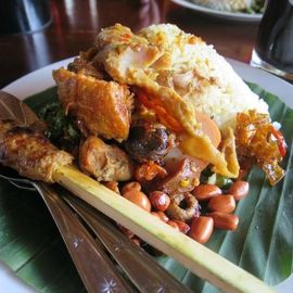 Nasi Kedewatan, a Typical Balinese Cuisine