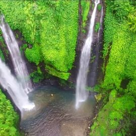 Sekumpul Waterfall In Bali Scenic Waterfall In Buleleng, North Bali